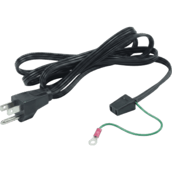 Cable de Alimentación para Ventilador / 1 Conector / 1.52 m (5 ft) / Cobre / Enchufe 3 Puntas con Tierra / Compatible con Ventiladores Compactos Hoffman