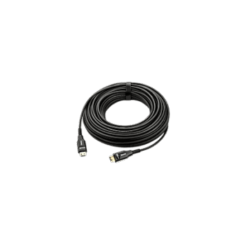 Cable Optico HDMI Híbrido | 4K@60Hz 18 Gbps | 30 m | Fibra OM3 + Cobre | LSHF | Bañado Oro 24K | HDCP 2.2 | HDR | ARC | CEC