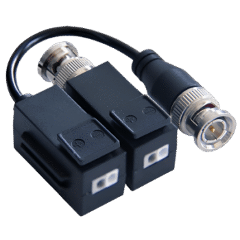 Kit de Transceptor (Balluns) TURBOHD con Boton Push / Hasta 8 MP (4K) / 100% Cobre / Soporta HD-TVI / AHD / CVI / CVBS / Audio por Coaxitron / Datos para Menu de Configurar de Cámaras