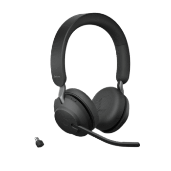 Jabra Evolve2 65, Auricular Stereo Versión MS / Dongle USB-C Link 380c / Cancelación de Ruido (26599-999-899)
