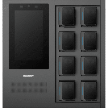 Estación de Carga y Respaldo de Información para Bodycam HIKVISION / Acceso por Reconocimiento Facial / Incluye 1 HDD de 2 TB