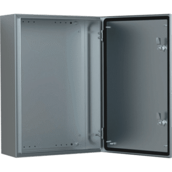Gabinete de Acero Inoxidable 304L ASR IP66 300x200x150 mm (11.8 x 7.9 x 5.9 in) / 2 Cerraduras / Montaje Placa 2 mm