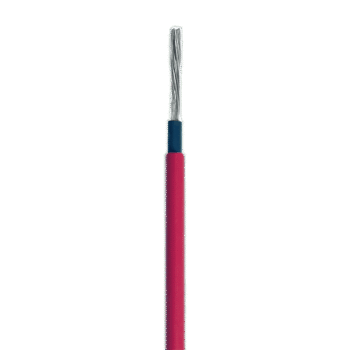 Cable Fotovoltaico Rojo / Cobre Estañado / 6 mm² (10 AWG) / 2000V / Rollo 25m / UL 4703 y TUV