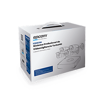 (MICRÓFONO Integrado + Detección de Movimiento 2.0) Kit TurboHD 1080p Lite / DVR 4 canales / Audio por Coaxitron / 4 Cámaras Bala de Metal con Micrófono Integrado