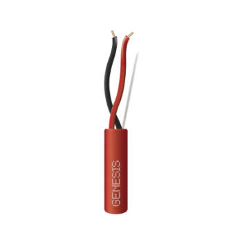 Carrete de Alambre 305 Metros (1000 Pies) / 2 x 16 AWG / Riser / Color Rojo / Tipo FPLR, CL3R, (UL) FT4 / Para Aplicaciones en Sistemas de Detección de Incendio y Sistemas de Evacuación
