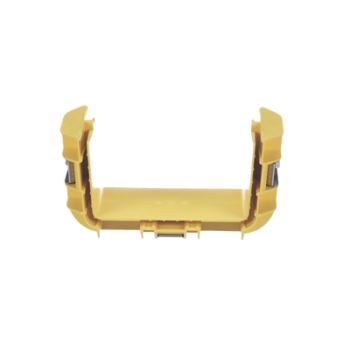 Union Recta "Cople", Para Canaleta FiberRunner™ 6X4, Color Amarillo
