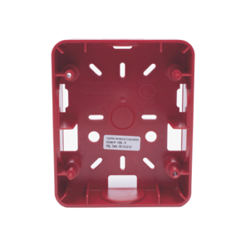 Caja Trasera Resistente a la Intemperie, Roja (para usar con la serie de estrobos HE) (0500-06360) De Hochiki
