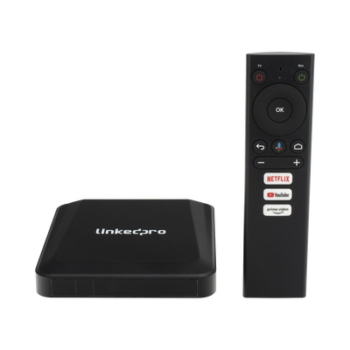 STB 4K Android con Google TV / Alto Rendimiento / Conexión Wi-Fi y por Cable / Control Remoto Bluetooth / Salida HDMI / APP Hik Connect Pre-instalada / Software de Gestion para ISPs/ Para modo desarrollador leer la nota en la descripcion