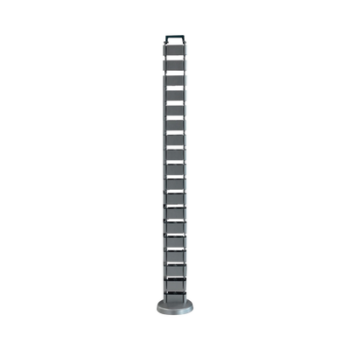 Organizador de Cables Vertical Articulado, Ideal para Llevar los Cables del Piso a Mesa o a la Cubierta del Escritorio de Manera Segura