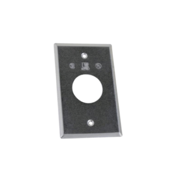 Tapa rectangular aluminio para contacto de 40.3 mm, tipo RR a prueba de intemperie.