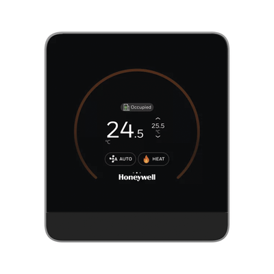 Módulo de pared con pantalla táctil capacitiva para temperatura y humedad, comunicación Sylk, BACnet MS/TP y Modbus RTU, serie TR100