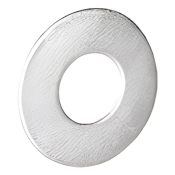 Arandela plana galvanizada de 1/4", acabado Electro Zinc