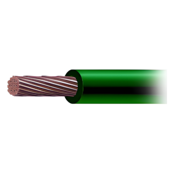 Cable de Cobre Recubierto THW-LS Calibre 4 AWG 19 Hilos Color Verde (50 metros)