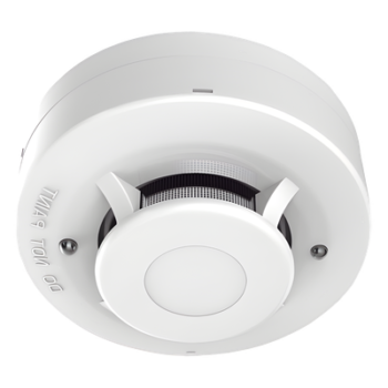 Detector de Humo Fotoeléctrico No Direccionable de 4 Hilos / DC 12 V / Algoritmos de Detección Avanzada / LED Duales 360° / Salida de Relé N/C o N/A / Montaje en Techo