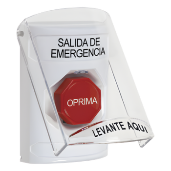 Botón Multipropósito, Texto Salida De Emergencia, Llave para Restablecer, Bocina Integrada De Alarma, Tapa De Policarbonato, 2 Relevadores forma C, Interior