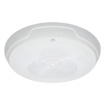 Bocina de techo para evacuación por voz, doble voltaje 25/70.7 V, sin estrobo, color blanco, Serie L System Sensor