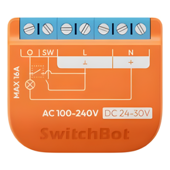 Switch Relevador Inteligente conectividad inalambrica Wifi y BLE / Medición de Consumo / Control de Encendido Apagado / Compatible con asistentes de voz / Dimensiones 42x36x16 mm