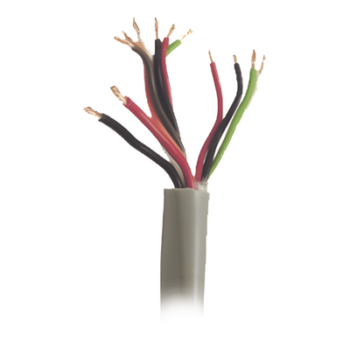 Bobina de Cable de 500 Metros (1640 Pies) / Color Gris / Sistemas de Alarmas de Intrusión y Control de Acceso / 5 Pares Calibre 22 / 1 Par Calibre 18 / Intemperie