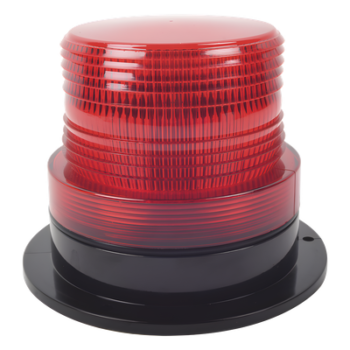 Burbuja de Señalización LED / 8 LEDs Rojos Gen III / 340 Lúmenes / 10-110 Vcd / 4 W / Patrón de Destello Ajustable / Montaje Permanente