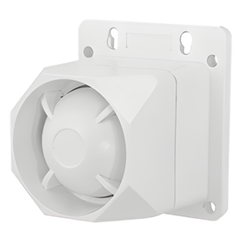 Sirena Exterior / 112 dB a 100 cm / 25W / Rango 1.5 a 3.5 kHz / Dos Tonos / ABS con Protección UV