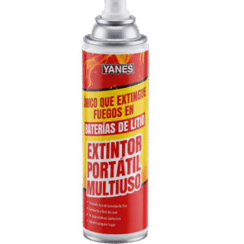 Extintor Portátil en Aerosol / Fuegos Clase A, K y Li / Baterías de Ion-Litio