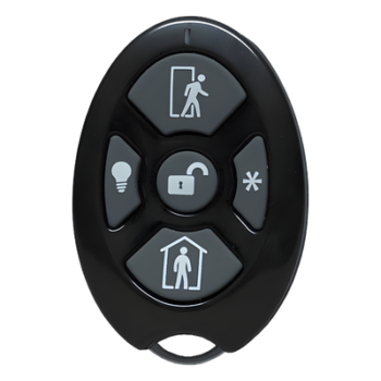 ALULA - Control Remoto de Seguridad Cinco Botones / Compatible con Automatización del Hogar / Encriptación Inalámbrica / Indicador de Batería Baja