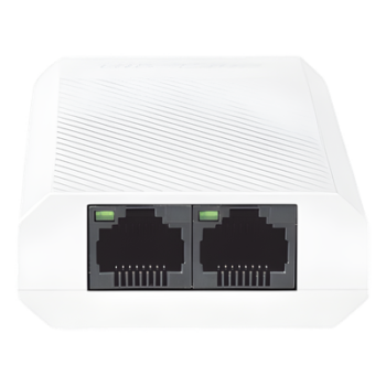 Extensor PoE+ (30 Watts Entrada) / 1000 Mbps con 2 Salidas PoE+ (30 Watts Totales de Salida) / Uso Interior / Podemos Alimentar 2 Cámaras IP