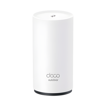Router Inalámbrico MESH Exterior para Hogar / Doble Banda Wi-Fi 6 AX3000 Mbps / 2 Puerto Gigabit WAN/LAN / Puertos PoE 802.3 af/at Entrada / 2 Antenas Internas / Protección IP65 / Administración Mediante la App Deco (iOS, Android)
