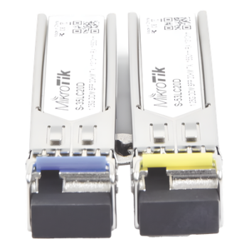 Transceptores MiniGbic SFP 1.25G LC WDM para fibra Mono Modo 20 Kms