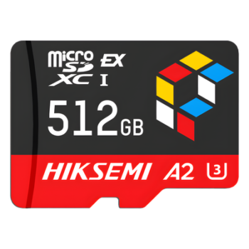 Tarjeta microSD Express 512G / 900 MB/s Lectura / 620 MB/s Escritura / PCIe Gen 3x1 + NVMe / U3 A2 EX / Compatibilidad UHS-I UHS-II