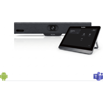 Barra de Videoconferencia A10 de Yealink para Salas Pequeñas con Android Integrado para Microsoft Teams y Modo BYOD - Incluye Panel Touch
