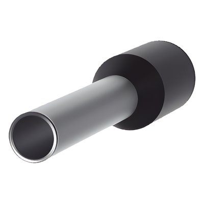 Férula Aislada / 16 AWG (1.5 mm²) / Largo 16.5 mm / DIN Color Negro / Paquete 500 pzas