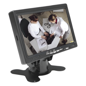 Monitor 7" TFT-LCD ideal para colocar en vehículos o DVR/NVR.  Entradas de video HDMI, VGA y RCA (CVBS)
