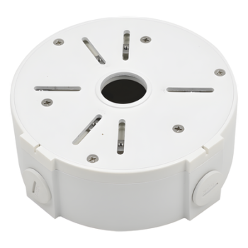 Caja de Conexiones Universal / Uso en Interior / Fabricada en Metal / Color Blanco / Uso en Bala - Domo - Turret