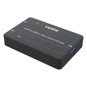 Adaptador de Captura de Video HDMI a USB 3.0 | 4K60 HDMI Entrada | 1080p60 USB Salida | HDCP 2.2 | 18 Gbps Ancho de Banda | Plug and Play | Compatible Windows Linux macOS