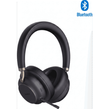 Diadema Inalámbrica BH76 Plus UC Black USB C/A de Yealink con Compatibilidad Completa para Plataformas UC y 6 Micrófonos para Voz de Alta Claridad