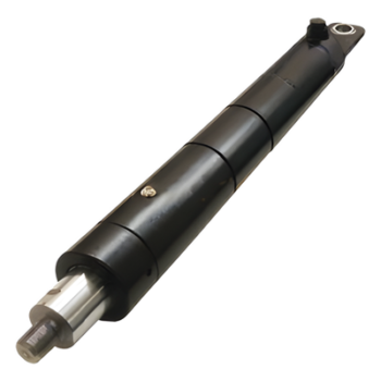 Pistón Hidráulico para Barrera Vehicular / Cilindro Articulado 20 mm / Presión 50 bar / Capacidad 1 Litro / Aleación de Aluminio Anodizado