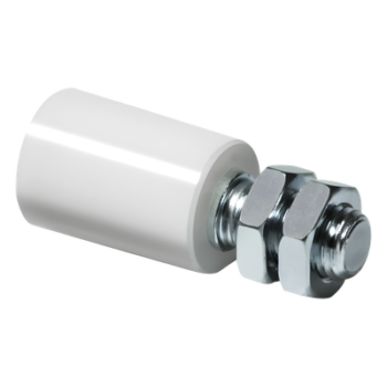 230 - Rodillo de Nylon 25 MM  / Cuerpo de Acero Galvanizado