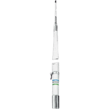 Antena Marina Base HF / 2-30 MHz / Armado en 2 Secciones / Para Facilidad de Embarque / Potencia de Entrada de 1 kW / Rosca de 1-1/4