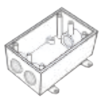 Caja Condulet FS de 3/4" ( 19.05 mm ) con tres bocas a prueba de intemperie.