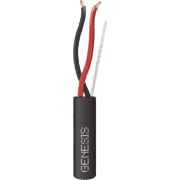 Carrete de Cable 305 Metros (1000 Pies) / 2 x 14 AWG Tipo FPL / Cable Direct Burial / Color Negro / Para Uso en Intemperie / Uso en Aplicaciones en Sistemas de Detección de Incendio y Sistemas de Evacuación