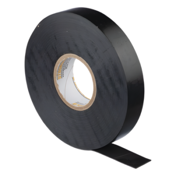 Cinta Eléctrica STRONGHOLD para Aislar de Caucho EPR, Autoadhesiva, Uso Industrial en Uniones de Alto Voltaje y Temperatura , Grosor de 0.76mm (30 mil), Ancho de 19mm, y 9.1m de Largo, Color Negro
