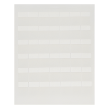 Paquete de Hojas con 2500 Etiquetas de Identificación Auto-Laminadas para Impresora Láser/Inyección de Tinta, para Cables de 4.1 a 8.1 mm de Diámetro (10 - 6 AWG), Color Blanco