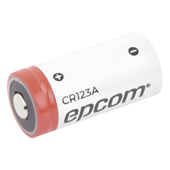 Batería de Litio CR123A / 3V / 1300 mAh / No Recargable / Acero Inoxidable / Operación -40°C a +60°C