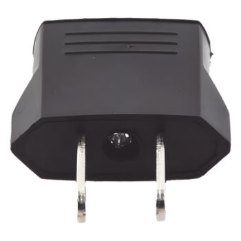 Adaptador de enchufe europea a americano, Calidad PREMIUM @ 6 A ; 110 - 250 Vca