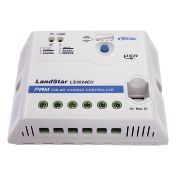 Controlador Solar PWM 12/24 V 30 A, Salida USB
