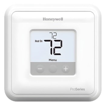 Termostato no programable de 1 etapa calor/frío para sistemas convencionales o bomba de calor sin calor auxiliar, serie Pro 1 (T1 Pro)
