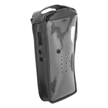 Funda Reforzada de piel con frente transparente para radios TK-2212, TK-2212L, TK-3212 y TK-3212L.