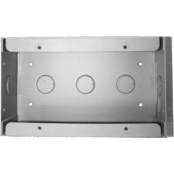 Caja de montaje en superficie de 3 gangs para anunciadores remotos LCD-80F y FDU-80