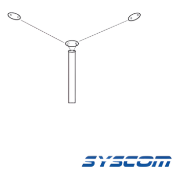 Antena HF, Base, Rango de Frecuencia 2 - 30 MHz. (cortada a la frecuencia solicitada).